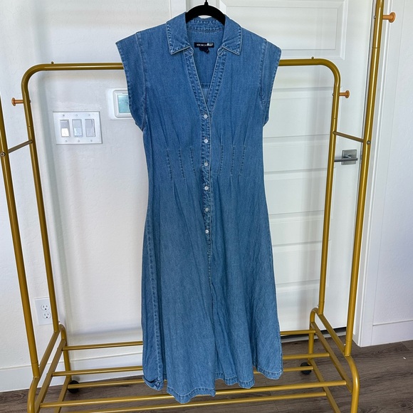 VERONICA BEARD Ruben Midi Denim Dress - Picture 2 of 5